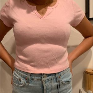 brandy melville pink top